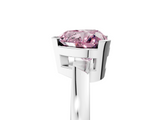White gold Fancy Pink Heart  Cut Solitaire Ring with Four-Prong Setting and Classic Band_64