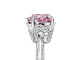 White gold Fancy Pink Heart Cut Solitaire Split Shank Pave Diamond Engagement Ring with Four-Prong Setting_29