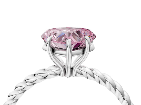 White gold Fancy Pink Heart Cut Solitaire Twisted Band 4-Prong Ring_37