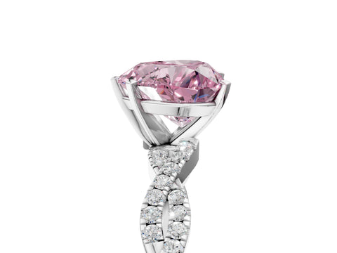 White gold Fancy Pink Heart Cut Solitaire Twisted Pave Band with Four-Prong Setting_20