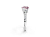 White gold Fancy Pink Heart Cut Three-Stone Diamond Ring with Pavé Band and Four-Prong Setting_14
