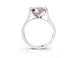 White gold Fancy Pink Heart  Diamond Cluster Halo Solitaire with Four-Prong Setting_92