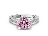 White gold Fancy Pink Heart  Diamond Solitaire with Pave Band and Six-Prong Setting_20