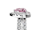White gold Fancy Pink Heart  Halo Diamond Split Shank Engagement Ring with Prong Setting_44