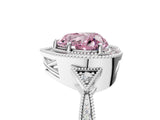 White gold Fancy Pink Heart  Halo Round Diamond Milgrain Pave Engagement Ring_8