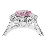 White gold Fancy Pink Heart  Halo Split Shank Diamond Engagement Ring with Pave Band and Four-Prong Setting_57