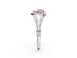 White gold Fancy Pink Heart  Halo Split Shank Pave Diamond Ring with Four-Prong Setting_52