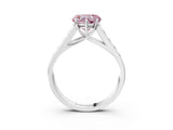 White gold Fancy Pink Heart  Solitaire Channel-Set Diamond Engagement Ring with Four-Prong Setting_35