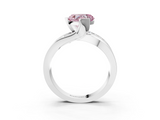 White gold Fancy Pink Heart  Solitaire Channel-Set Split Shank Ring with Tension Prong Setting_6