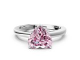 White gold Fancy Pink Heart  Solitaire Diamond Engagement Ring with Four-Prong Setting on a Classic Band_3