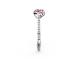 White gold Fancy Pink Heart  Solitaire Diamond Engagement Ring with Pave Band and Six-Prong Setting_22
