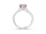 White gold Fancy Pink Heart  Solitaire Diamond Engagement Ring with Pave Band and Six-Prong Setting_23