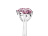White gold Fancy Pink Heart  Solitaire Heart Prong Engagement Ring with Tapered Band_60