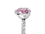 White gold Fancy Pink Heart  Solitaire Pavé Diamond Engagement Ring with Four-Prong Setting_44