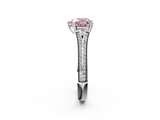 White gold Fancy Pink Heart  Solitaire Pave Split Shank Engagement Ring with Six-Prong Setting_37