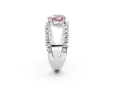 White gold Fancy Pink Heart  Solitaire Split Shank Pave Diamond Ring_46