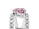 White gold Fancy Pink Heart  Solitaire Split Shank Pave Diamond Ring_49