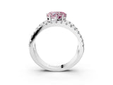 White gold Fancy Pink Heart  Solitaire Split Shank Pave Diamond Ring_52