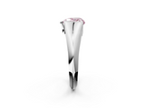 White gold Fancy Pink Heart  Solitaire Tension Set Diamond Ring_21
