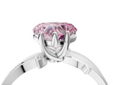 White gold Fancy Pink Heart  Solitaire Twist Band with Pavé Accents and Four-Prong Setting_29