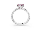 White gold Fancy Pink Heart  Solitaire Twisted Band Prong Set Engagement Ring_64