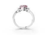 White gold Fancy Pink Heart  Solitaire Twisted Band Scroll Prong Ring_29