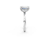 White gold Fancy Pink Heart  and Emerald Cut Toi Moi Ring with Prong Setting_48