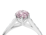 White gold Fancy Pink Marquise  Brilliant Channel-Set Solitaire Ring with Four-Prong Setting_24