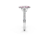 White gold Fancy Pink Marquise  Brilliant Cut Diamond Engagement Ring with Pavé Band and Four-Prong Setting_50
