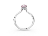 White gold Fancy Pink Marquise  Brilliant Solitaire Engagement Ring with Six-Prong Setting and Classic Band_23