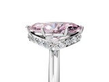 White gold Fancy Pink Marquise  Brilliant Solitaire Engagement Ring with Six-Prong Setting and Classic Band_25