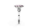 White gold Fancy Pink Marquise  Cluster Diamond Engagement Ring with Pavé Band and Four-Prong Setting_51