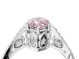 White gold Fancy Pink Marquise  Cut Cathedral Pave Diamond Engagement Ring with Six-Prong Setting_41