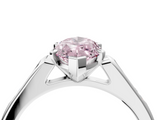 White gold Fancy Pink Marquise  Cut Channel Set Solitaire Engagement Ring with Four-Prong Setting_224