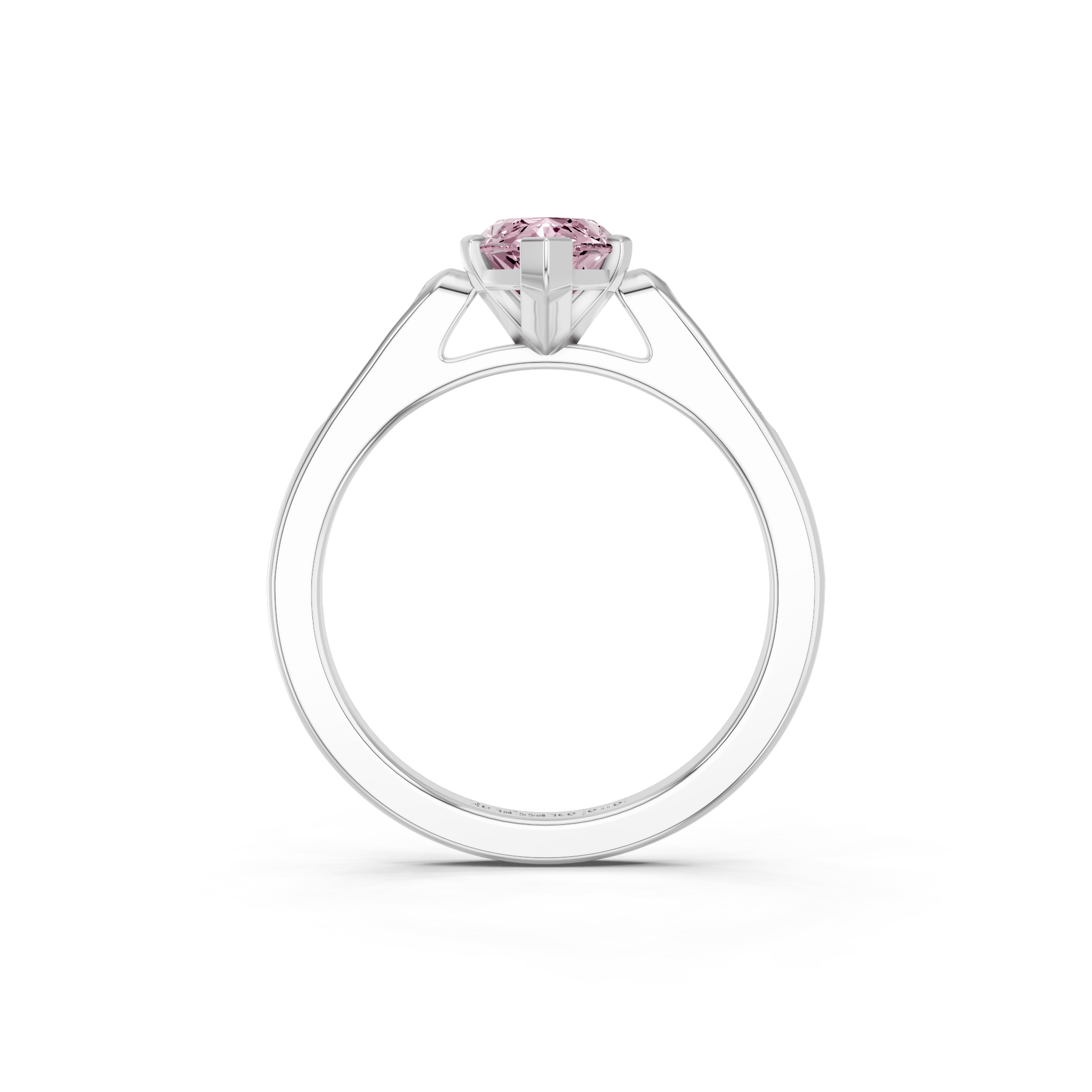 White gold Fancy Pink Marquise  Cut Channel Set Solitaire Engagement Ring with Four-Prong Setting_79