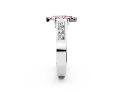 White gold Fancy Pink Marquise Cut Cut Channel Set Solitaire Ring with Four-Prong Setting_14