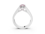 White gold Fancy Pink Marquise Cut Cut Channel Set Solitaire Ring with Four-Prong Setting_15