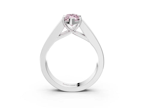 White gold Fancy Pink Marquise Cut Cut Channel Set Solitaire Ring with Four-Prong Setting_15