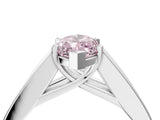 White gold Fancy Pink Marquise Cut Cut Channel Set Solitaire Ring with Four-Prong Setting_16