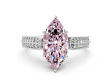 White gold Fancy Pink Marquise Cut Cut Pave Split Shank Engagement Ring with Four-Prong Setting_12