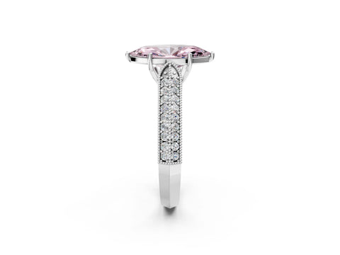 White gold Fancy Pink Marquise Cut Cut Pave Split Shank Engagement Ring with Four-Prong Setting_14