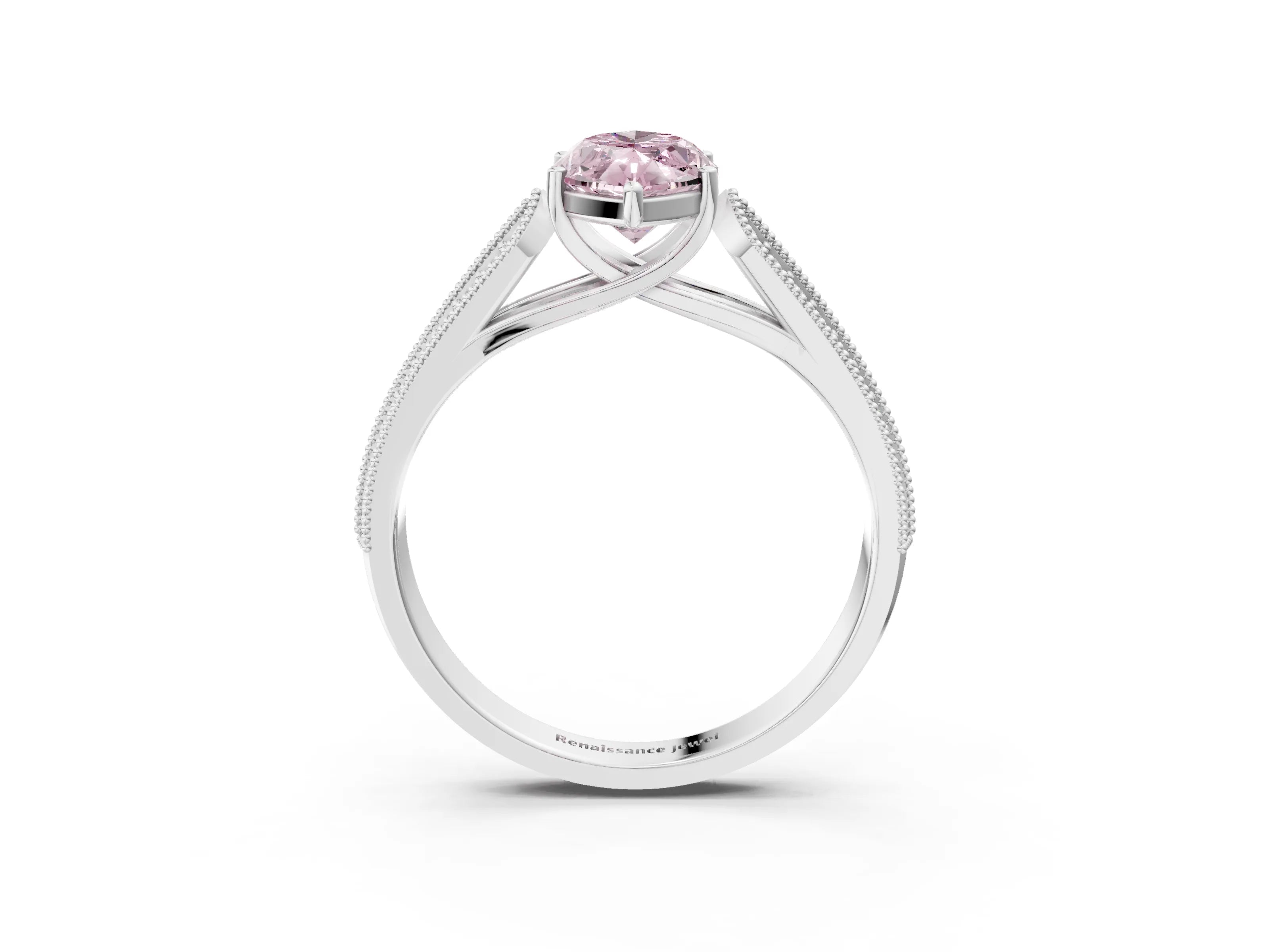 White gold Fancy Pink Marquise Cut Cut Pave Split Shank Engagement Ring with Four-Prong Setting_15
