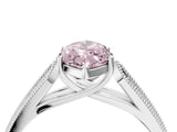 White gold Fancy Pink Marquise Cut Cut Pave Split Shank Engagement Ring with Four-Prong Setting_16