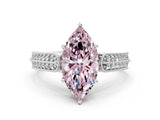 White gold Fancy Pink Marquise Cut Cut Pave Split Shank Engagement Ring with Four-Prong Setting_48