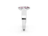 White gold Fancy Pink Marquise Cut Diamond Channel Set Solitaire Ring with Four-Prong Setting_41