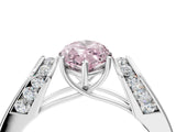 White gold Fancy Pink Marquise Cut Diamond Channel Set Solitaire Ring with Four-Prong Setting_53