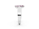 White gold Fancy Pink Marquise Cut Diamond Channel Set Solitaire Ring with Four-Prong Setting_63