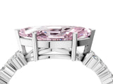 White gold Fancy Pink Marquise Cut Diamond Cluster Pavé Band with Four-Prong Setting_16