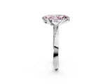 White gold Fancy Pink Marquise Cut Diamond Engagement Ring with Side Stone Accents and Four-Prong Setting_110