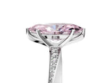 White gold Fancy Pink Marquise Cut Diamond Engagement Ring with Side Stone Accents and Four-Prong Setting_17